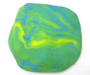 play doh mixed together.
